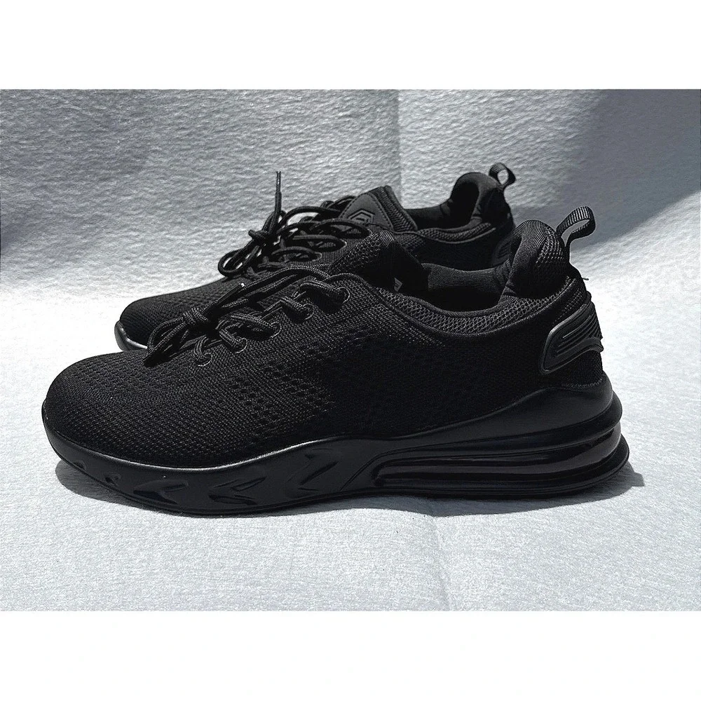 Larnmern Work Shoes Men 10 Blk Slip Resistant Mesh Service Sneakers Hospitality
